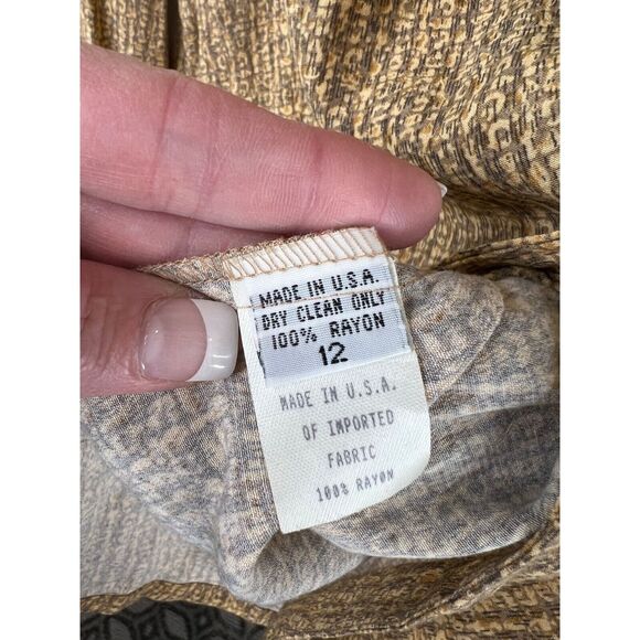 Vintage Gianni Sport Women Mod Button-Up Shirt Size 12 80s - Picture 10 of 13